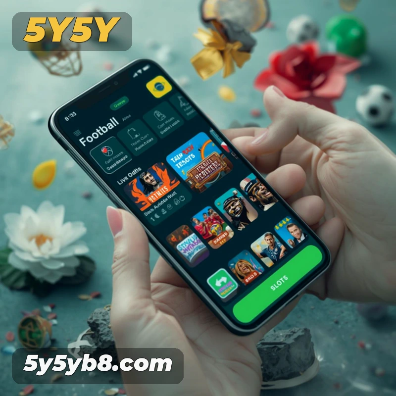 Aplicativo móvel 5y5y para iOS e Android